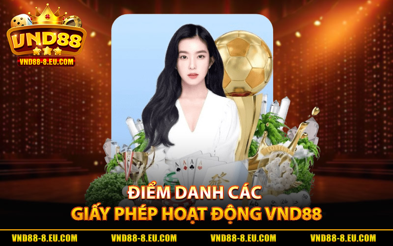 Điểm danh các giấy phép hoạt động VND88 uy tín 